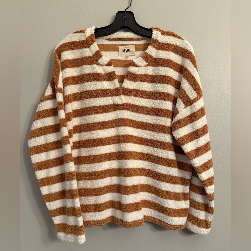 Madewell MWL Notched Terry Loop sweatshirt, vguc, medium